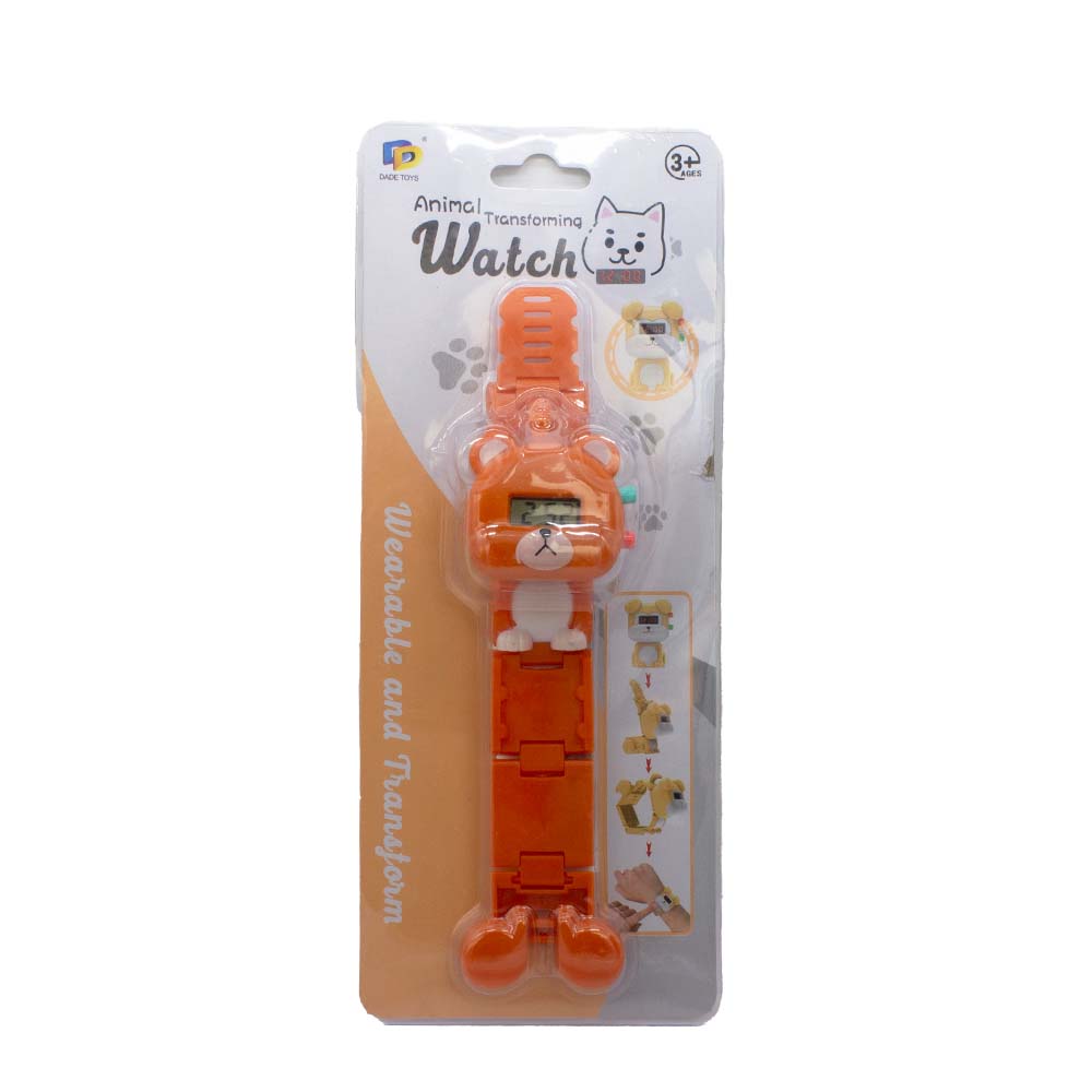 Reloj Zeit Infantil tipo Digital extensible plástico color Azul claro/ Reloj transformable en juguete