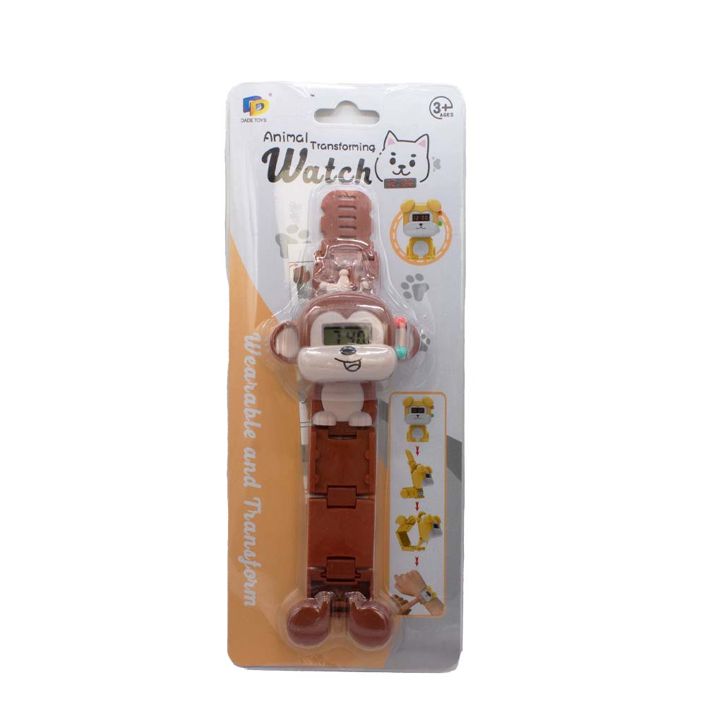 Reloj Zeit Infantil tipo Digital extensible plástico color Azul claro/ Reloj transformable en juguete