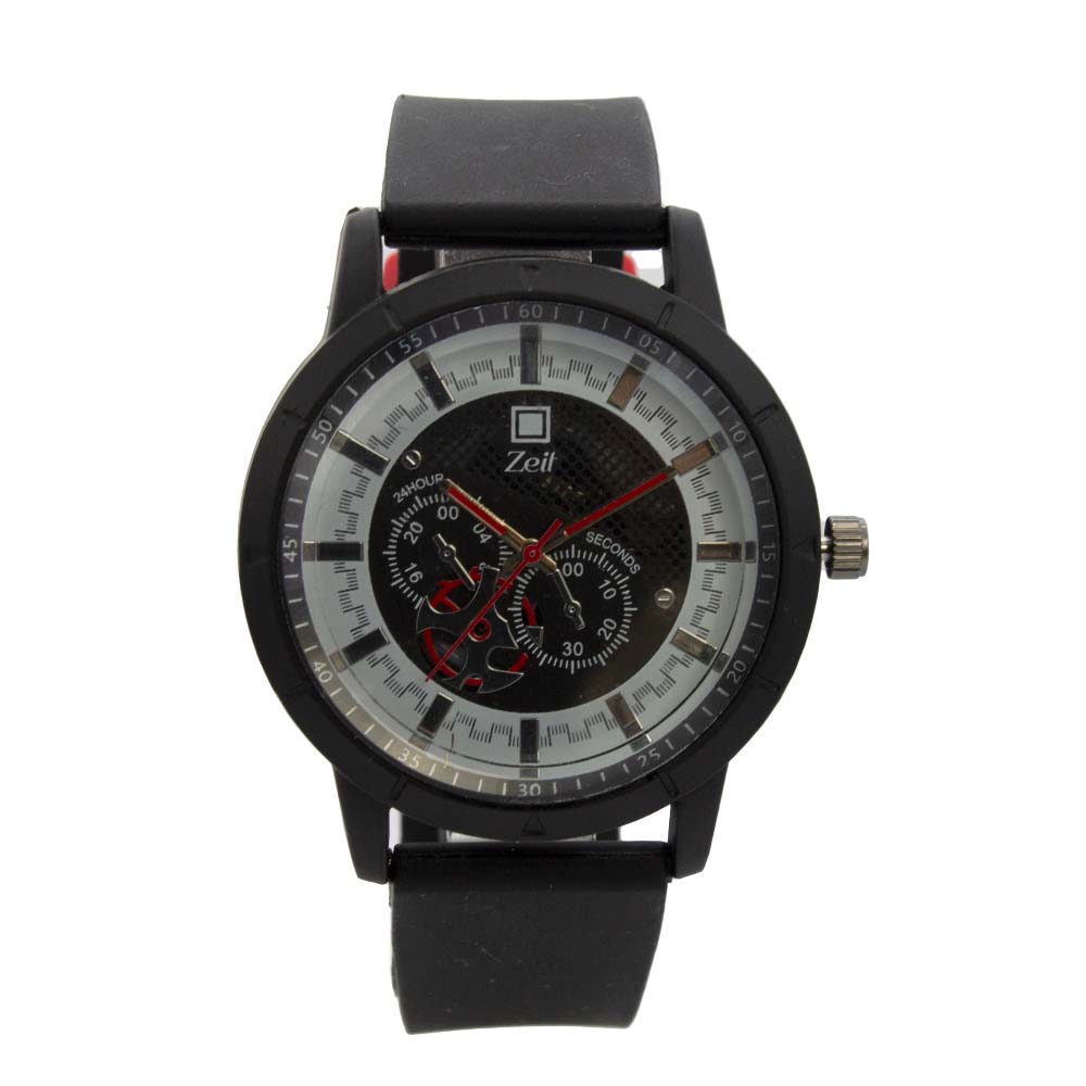 Reloj Zeit de Hombre tipo Análogo extensible Silicon color Azul / Blanco