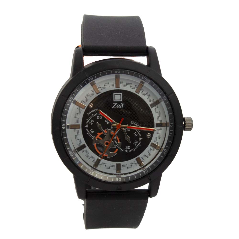 Reloj Zeit de Hombre tipo Análogo extensible Silicon color Azul / Blanco