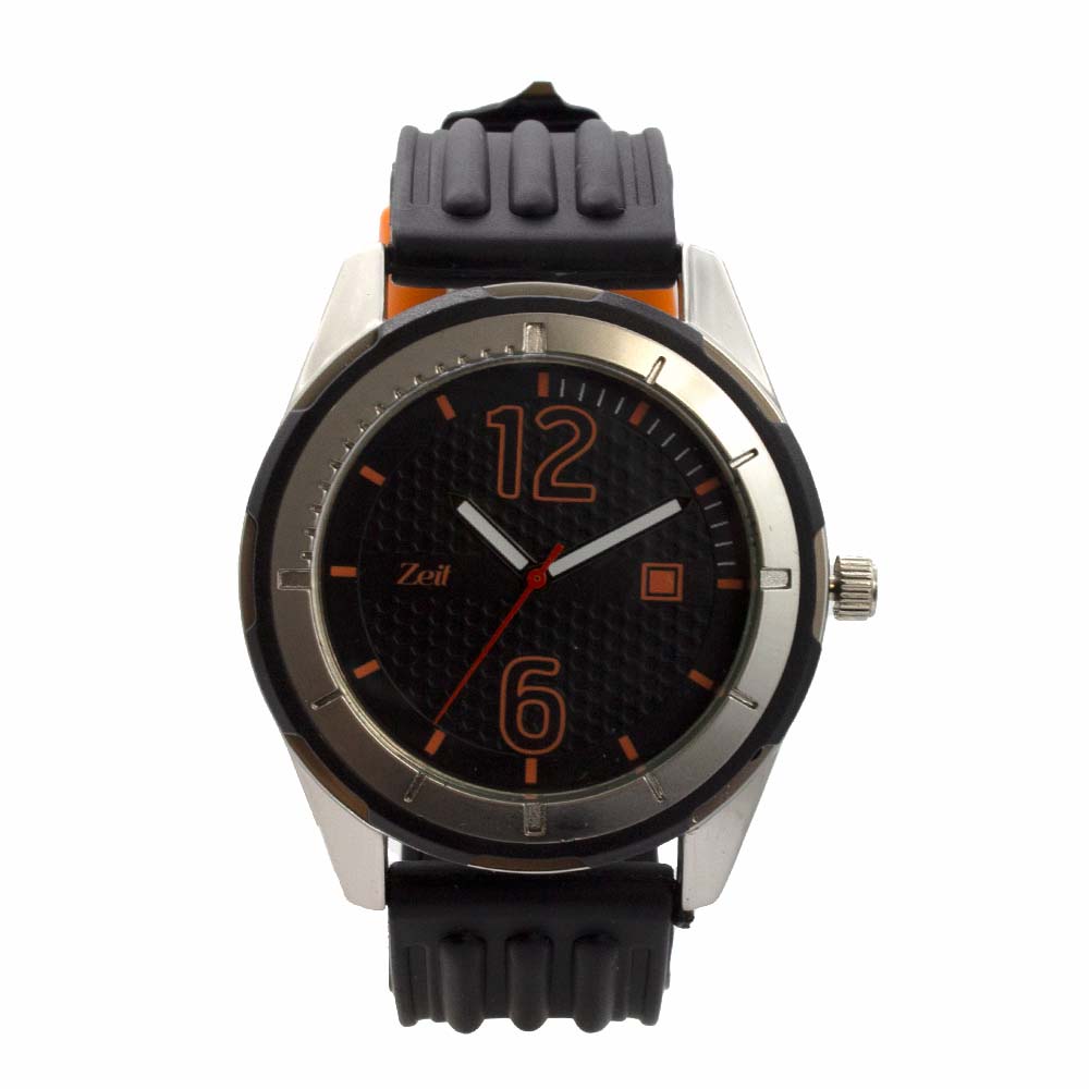 Reloj Zeit de Hombre tipo Análogo extensible Silicon color Azul Caja Dorada