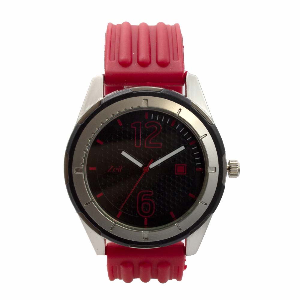 Reloj Zeit de Hombre tipo Análogo extensible Silicon color Azul Caja Dorada
