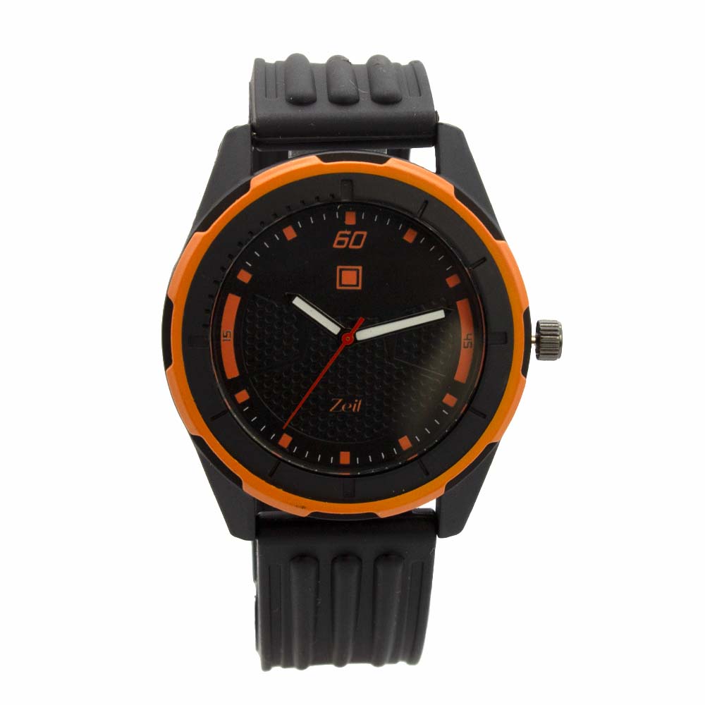 Reloj Zeit de Hombre tipo Análogo extensible Silicon color Azul Con hendiduras en correa