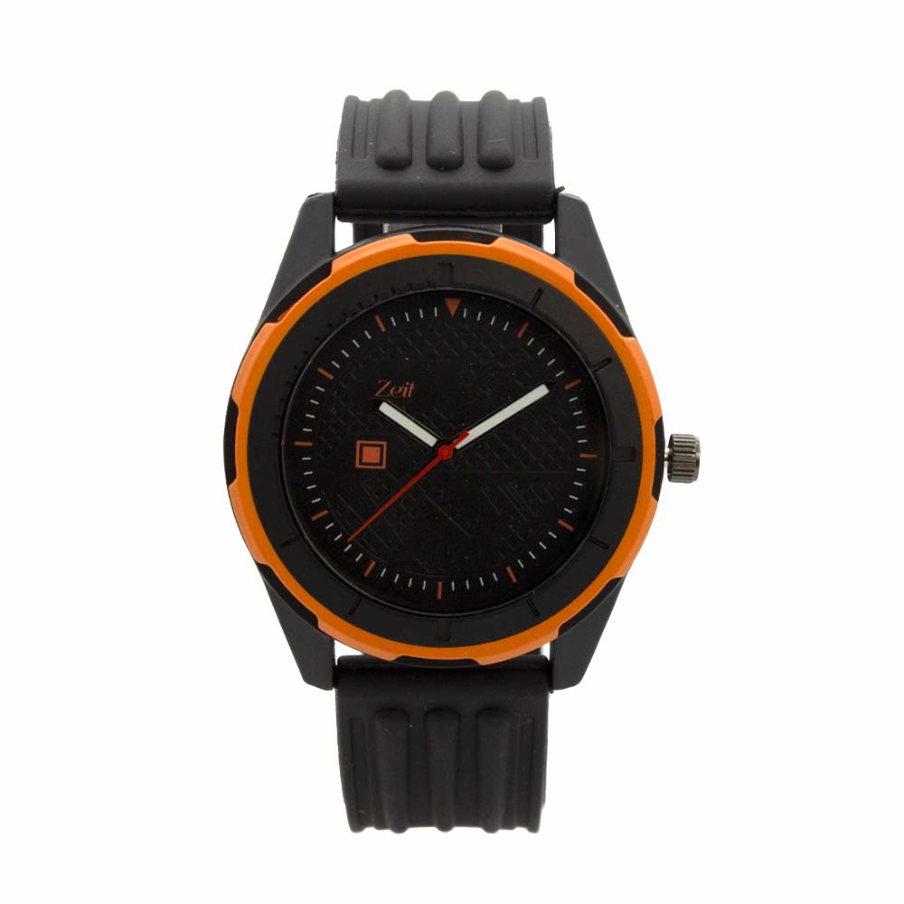 Reloj Zeit de Hombre tipo Análogo extensible silicon color Gris