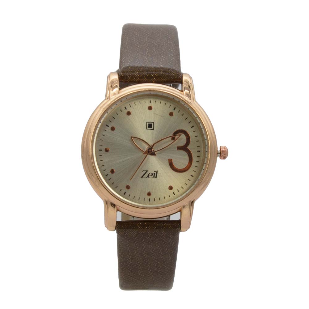 Reloj Zeit de Mujer tipo Análogo extensible Tactopiel color caja Cafe