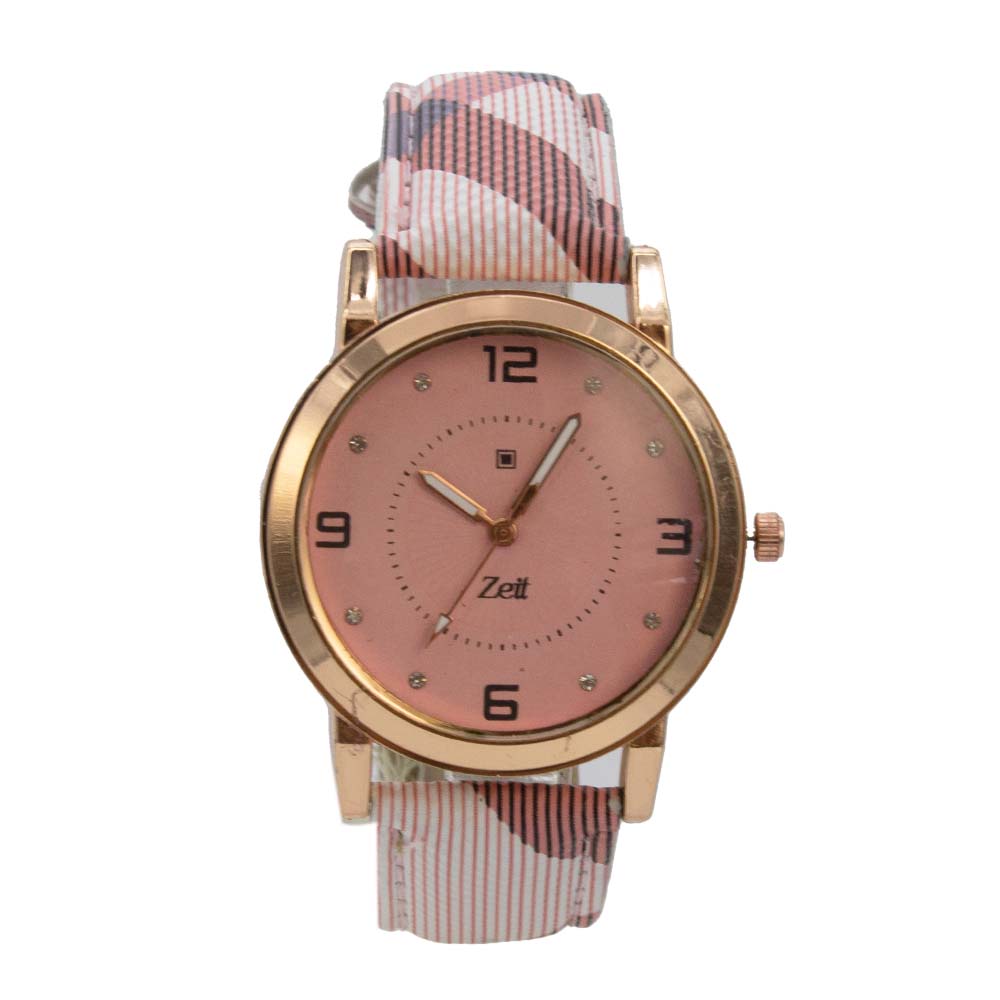 Reloj Zeit de Mujer tipo Análogo extensible Tactopiel color Negro