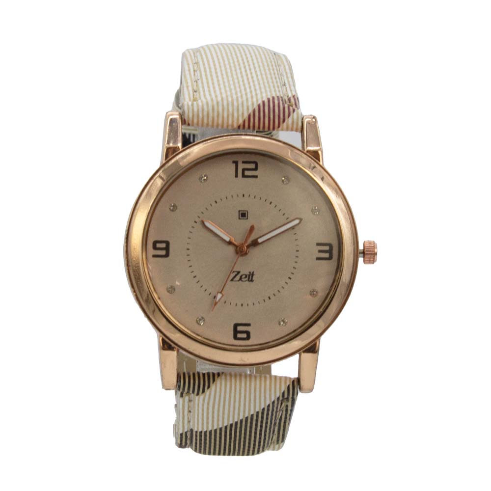 Reloj Zeit de Mujer tipo Análogo extensible Tactopiel color Negro