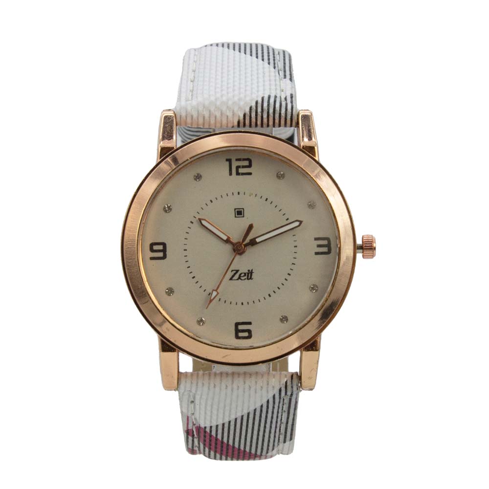 Reloj Zeit de Mujer tipo Análogo extensible Tactopiel color Negro