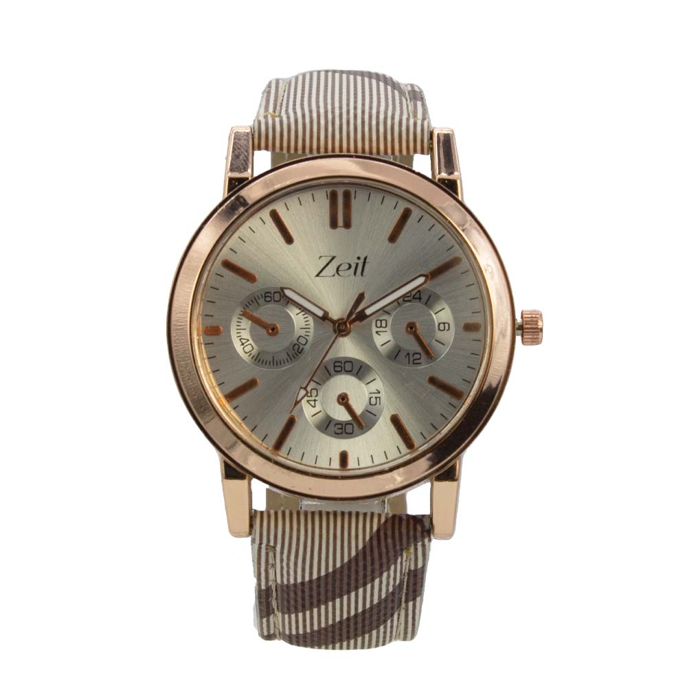 Reloj Zeit de Mujer tipo Análogo extensible Tactopiel Correa Biege