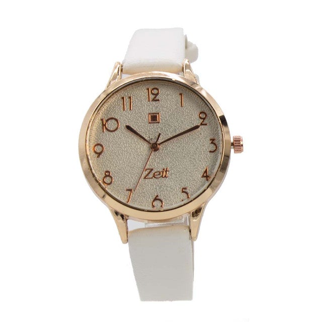 Reloj Zeit Mujer Análogo Rojo Rosa Dorado/Oro RosaCrema