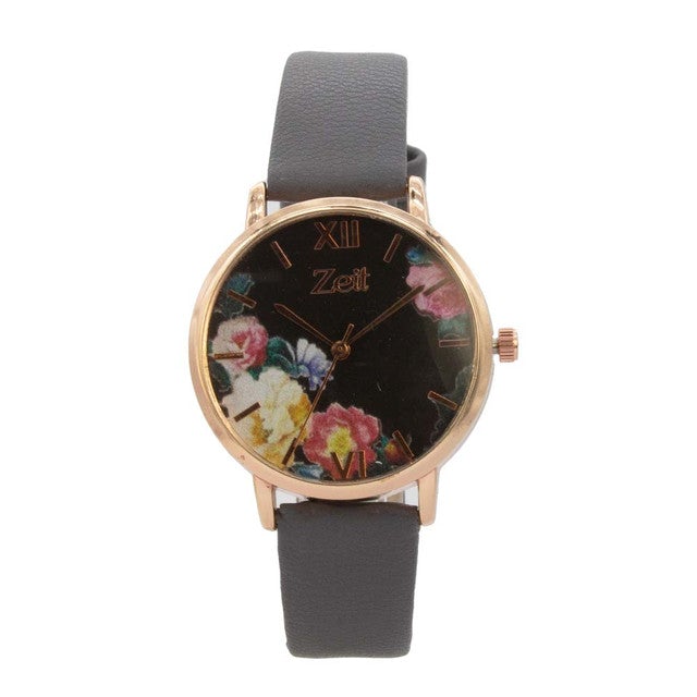 Reloj Zeit Mujer Análogo Violeta Rosa dorado/oro rosa Negro