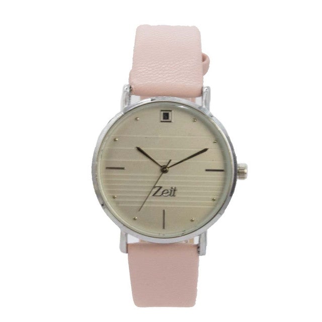 Reloj Zeit Mujer Analogo Verde Plateado/Silver Gris