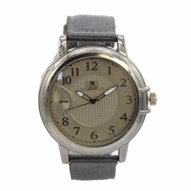 Reloj Zeit Hombre Analogo Gris Plateado/Silver Gris
