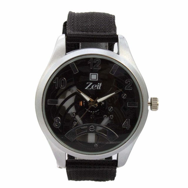 Reloj Zeit Hombre Analogo Gris Plateado/Silver Blanco