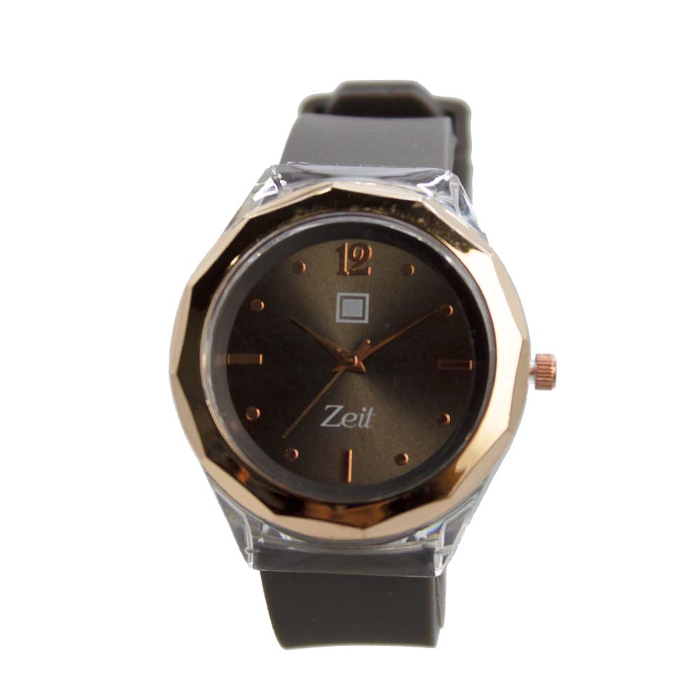 Reloj Zeit para Mujer Biselado con Indicadores Oro Rosa