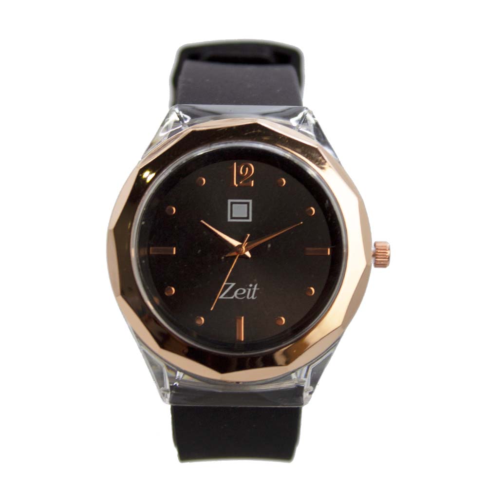 Reloj Zeit para Mujer Biselado con Indicadores Oro Rosa