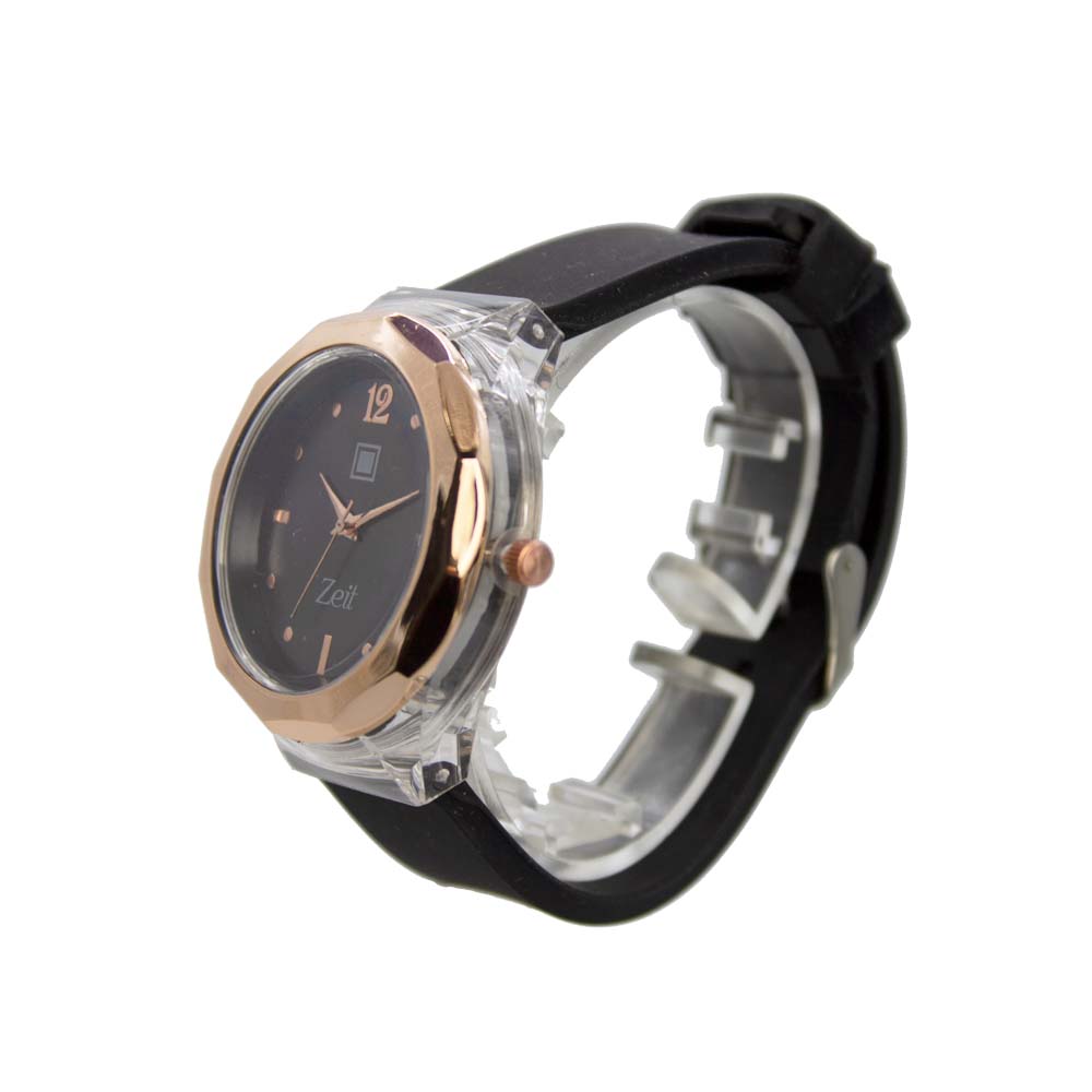 Reloj Zeit para Mujer Biselado con Indicadores Oro Rosa