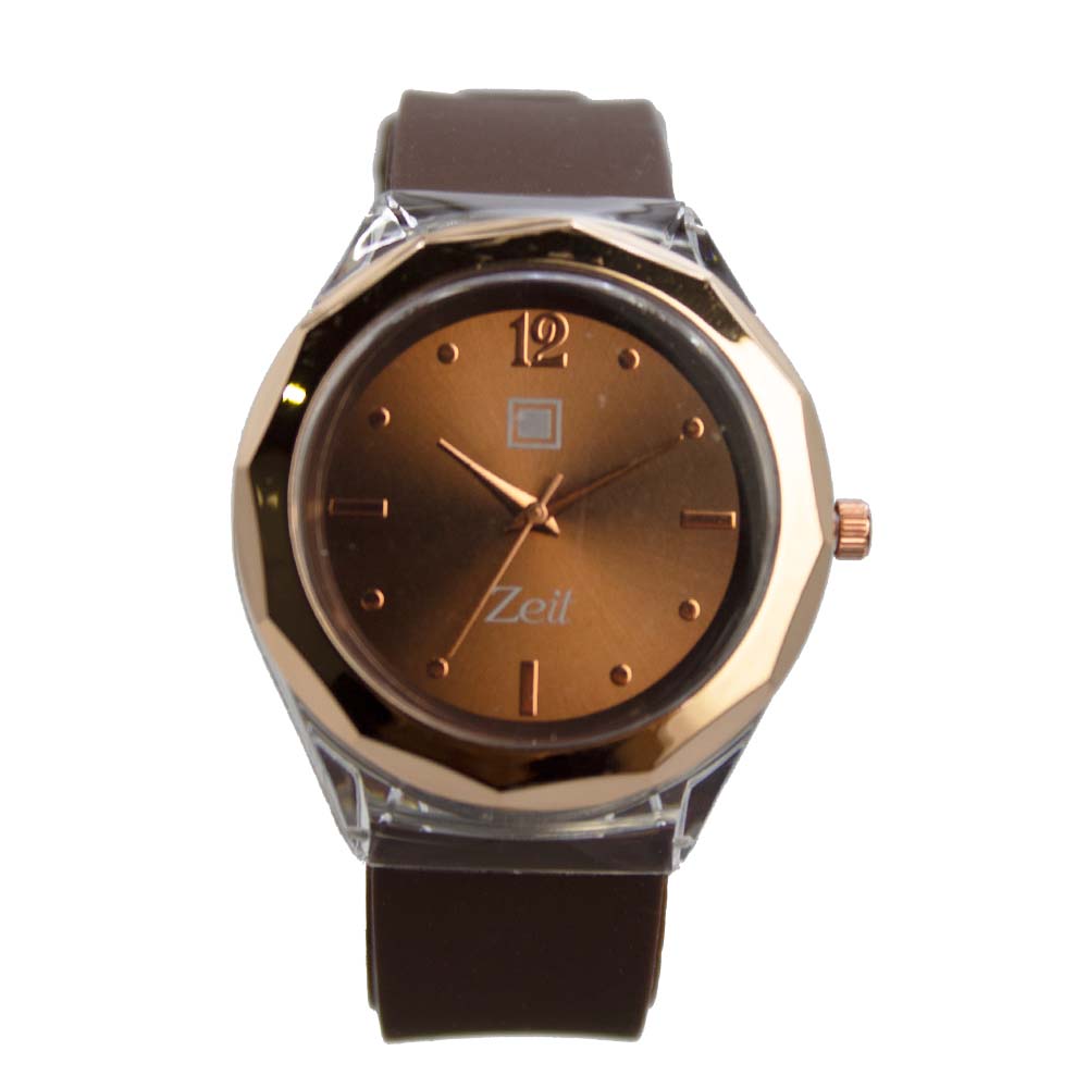 Reloj Zeit para Mujer Biselado con Indicadores Oro Rosa