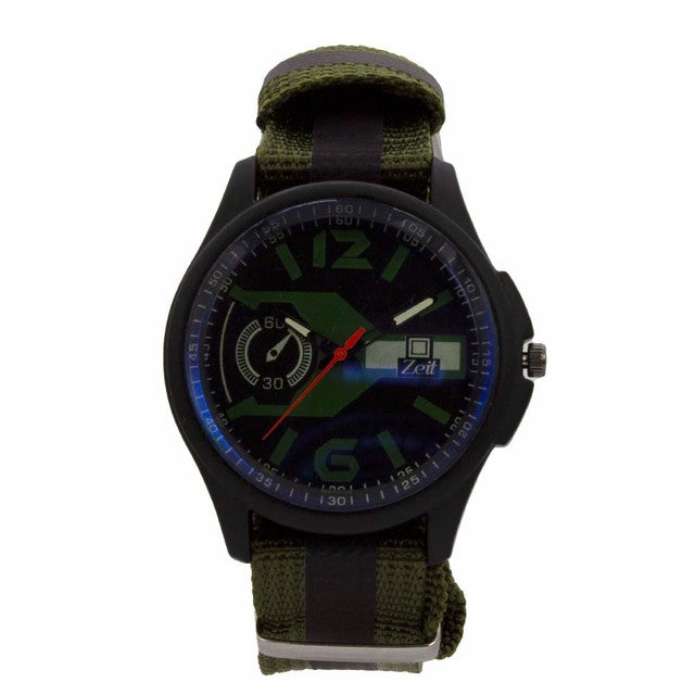 Reloj Zeit Hombre Analogo Gris Negro Negro