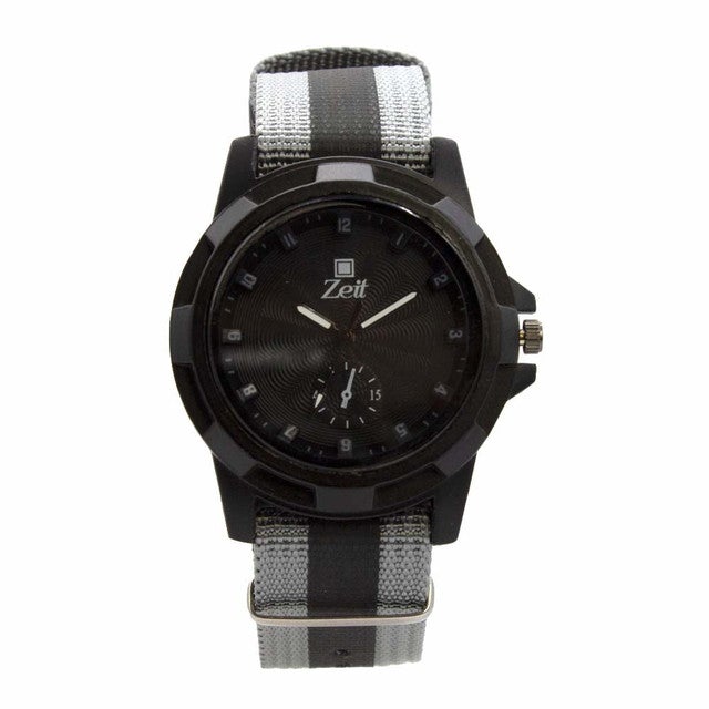 Reloj Zeit Hombre Analogo Azul marino Negro negro