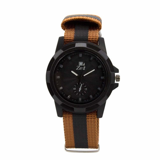 Reloj Zeit Hombre Analogo Azul marino Negro negro