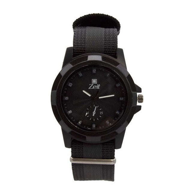 Reloj Zeit Hombre Analogo Azul marino Negro negro
