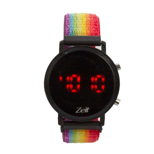 Reloj Zeit Sin género Digital Amarillo Negro Negro