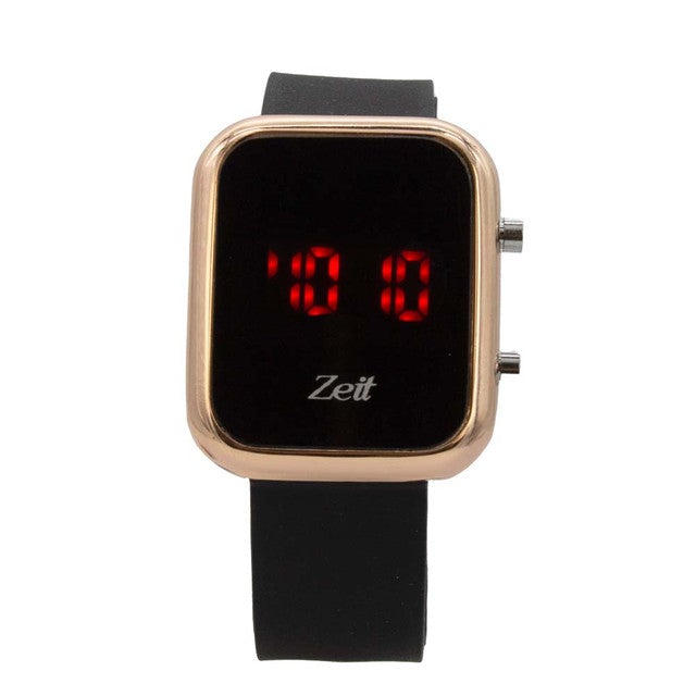 Reloj Zeit Sin género Digital Negro Dorado Negro