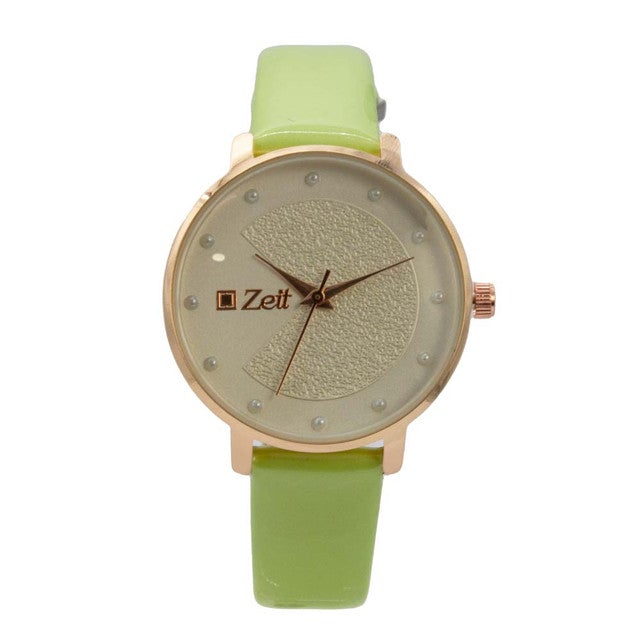 Reloj Zeit Mujer Analogo Vino Rosa dorado/oro rosa Blanco