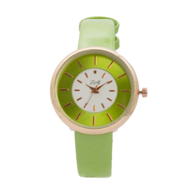 Reloj Zeit Mujer Análogo Café Rosa Dorado/Oro Rosa Amarillo