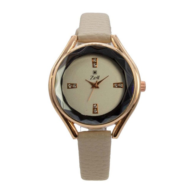 Reloj Zeit Muje rAnalogo Negro Rosa dorado/oro rosa Gris