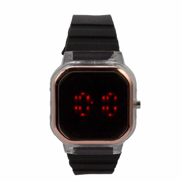 Reloj Zeit Mujer Digital Negro Dorado Negro
