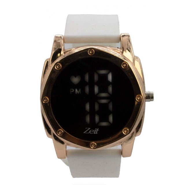 Reloj Zeit Sin género Digital Negro Dorado Negro