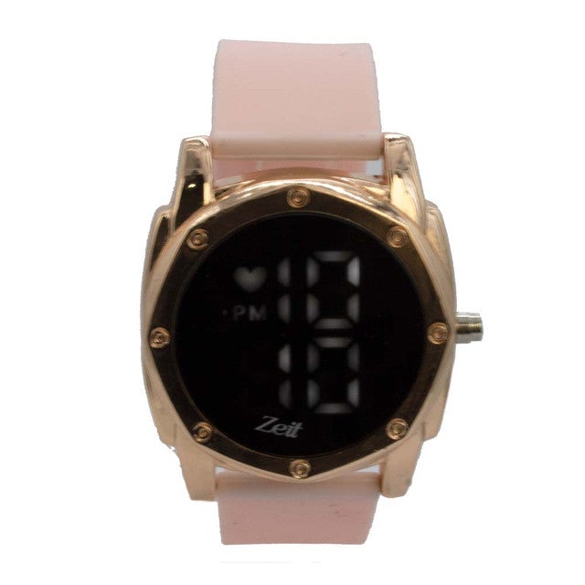 Reloj Zeit Sin género Digital Negro Dorado Negro