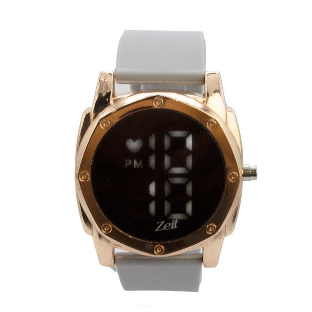 Reloj Zeit Sin género Digital Negro Dorado Negro