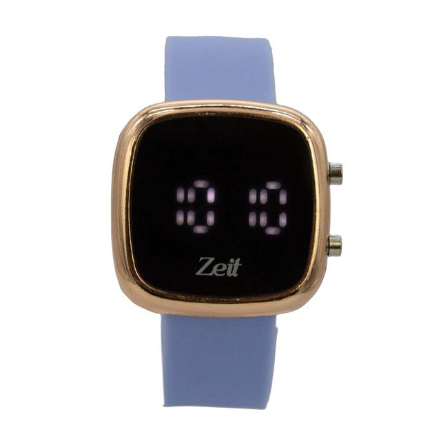 Reloj Zeit Sin género Digital Blanco Rosa dorado/oro rosa Negro