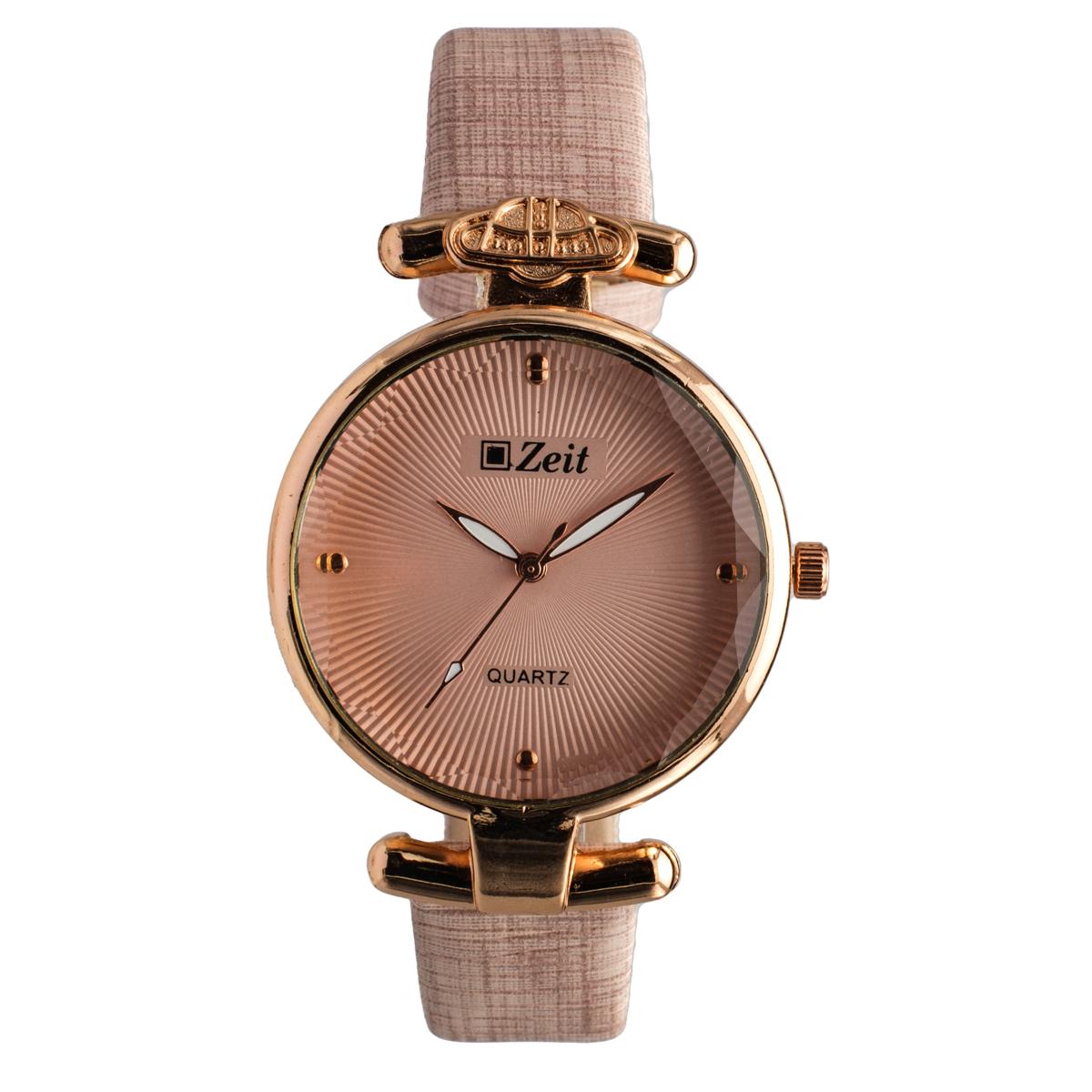 Reloj Análogo Zeit Dama Casual Tacto Piel Elegante