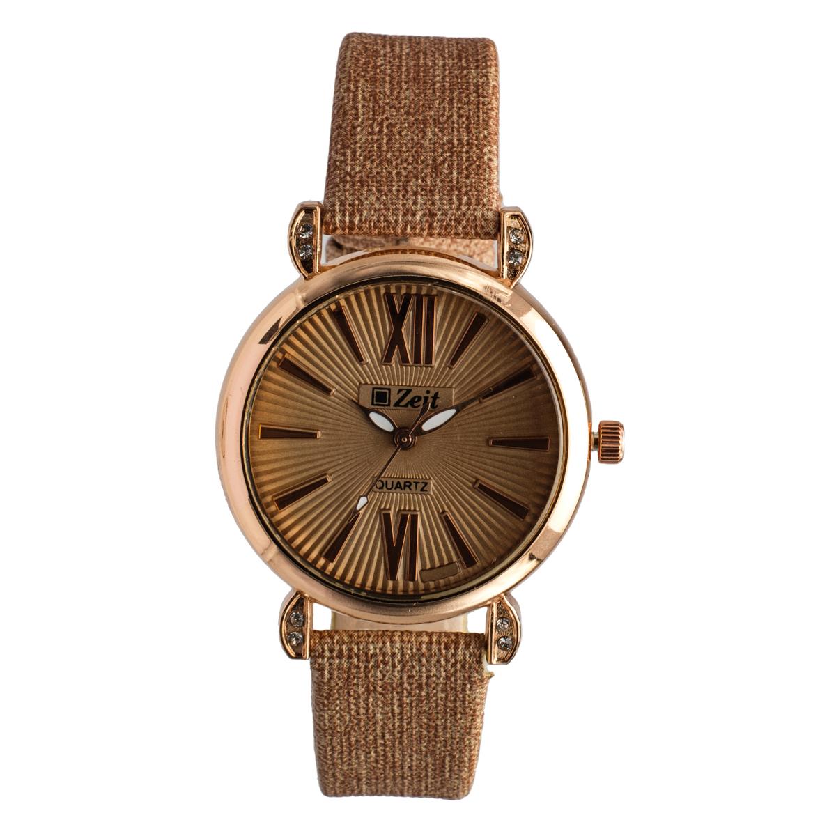 Reloj Análogo Zeit Dama Casual Tacto Piel/Romanos