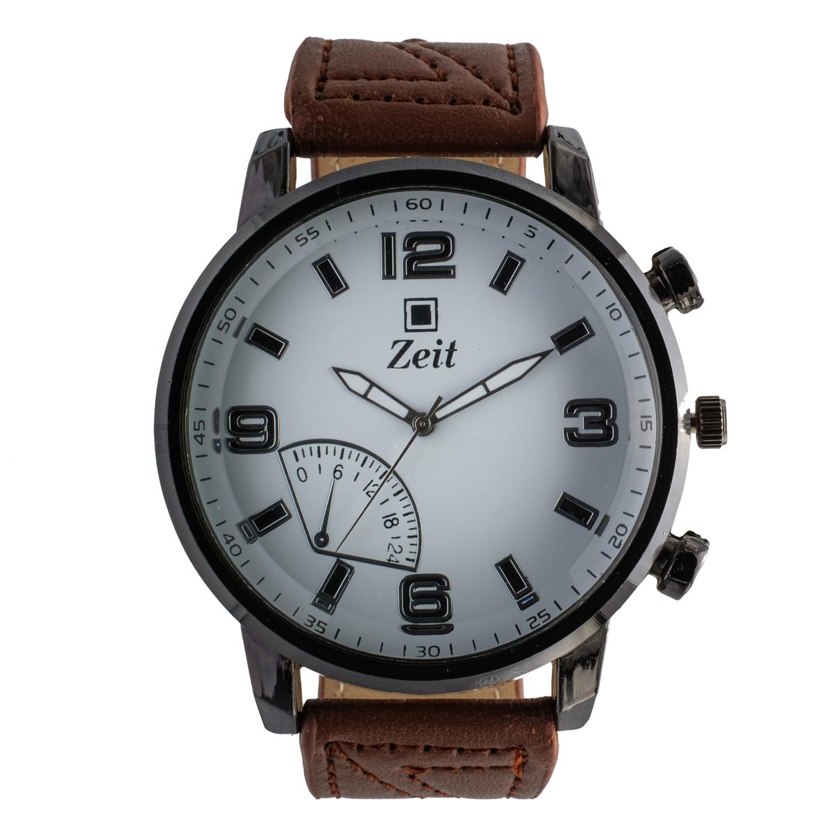 Reloj Análogo Zeit Caballero Casual Liso Correa Tacto Piel