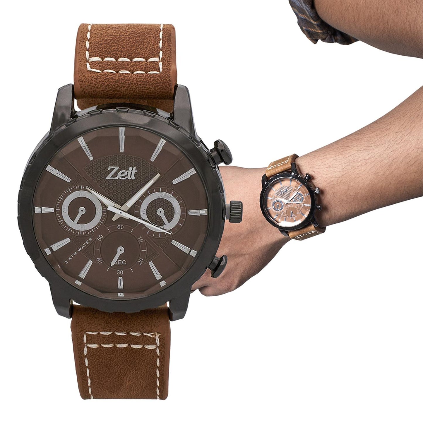 Reloj Análogo Zeit Casual Hombre Tacto Piel