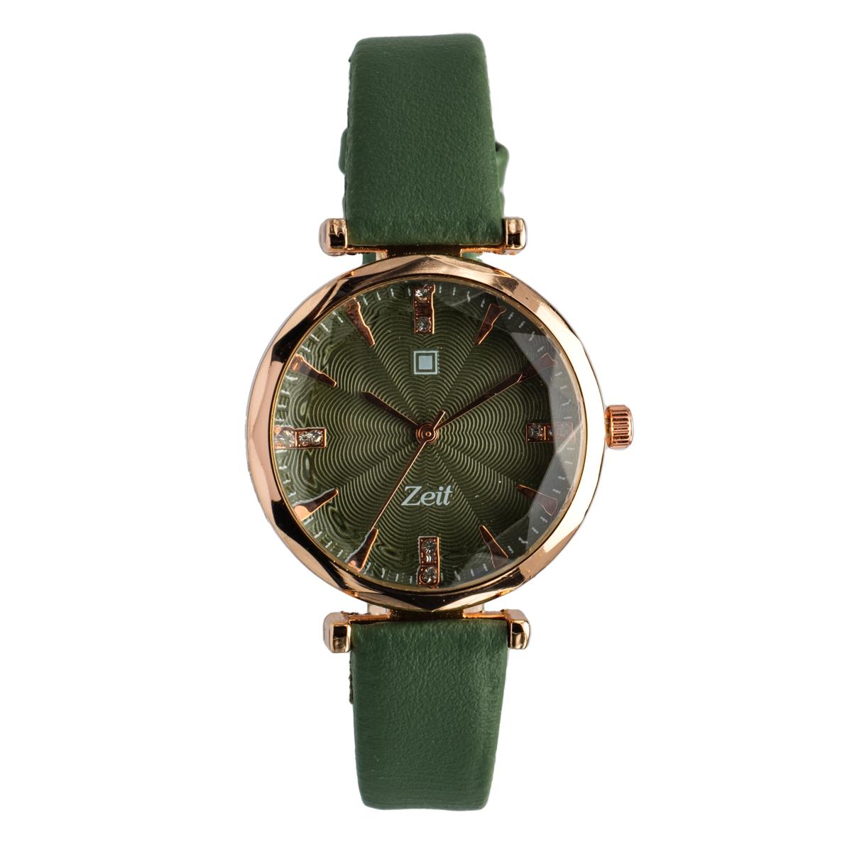 Reloj Análogo Zeit Dama Textura correa De Tacto Piel Casual