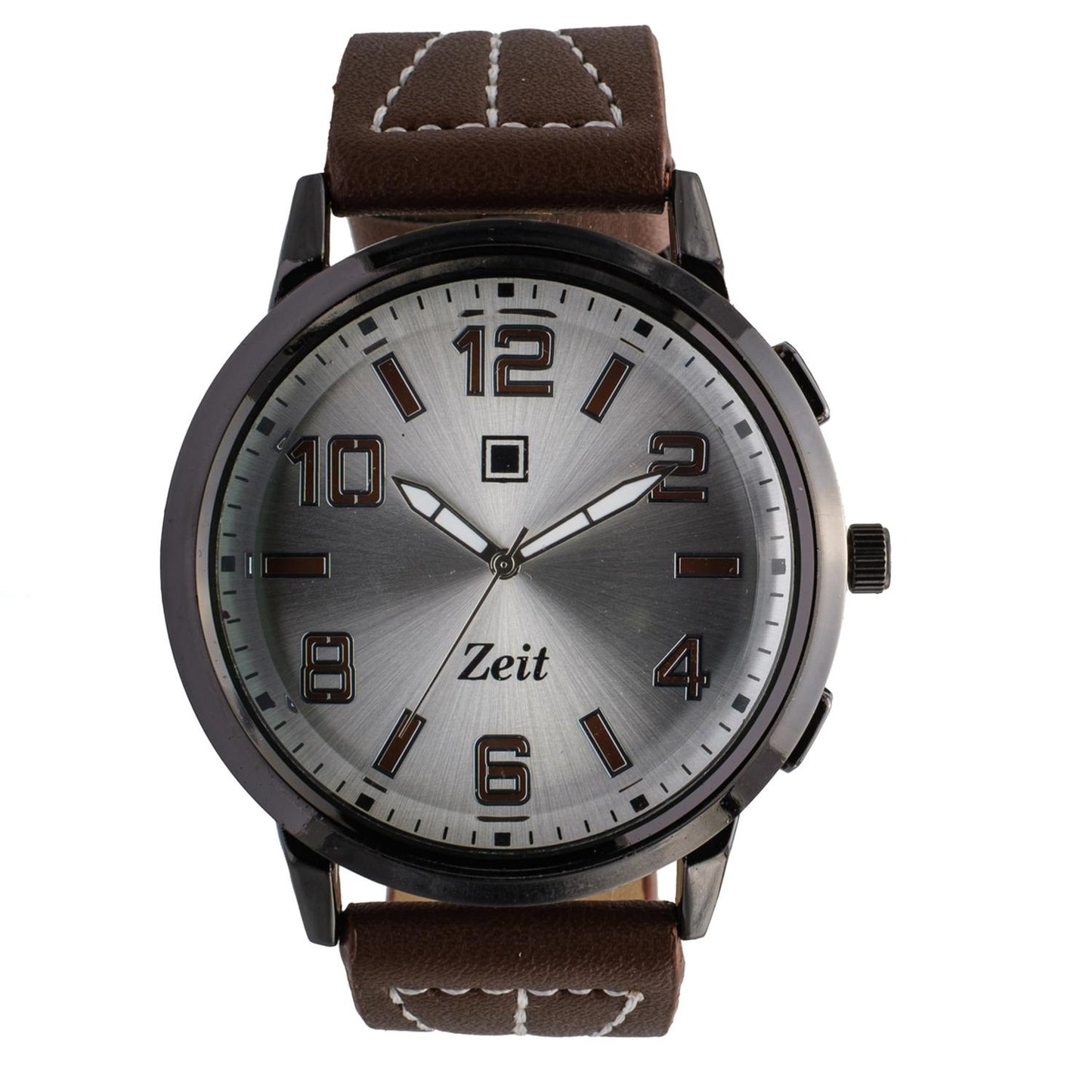 Reloj Análogo Zeit Caballero Tacto Piel fondo liso Casual