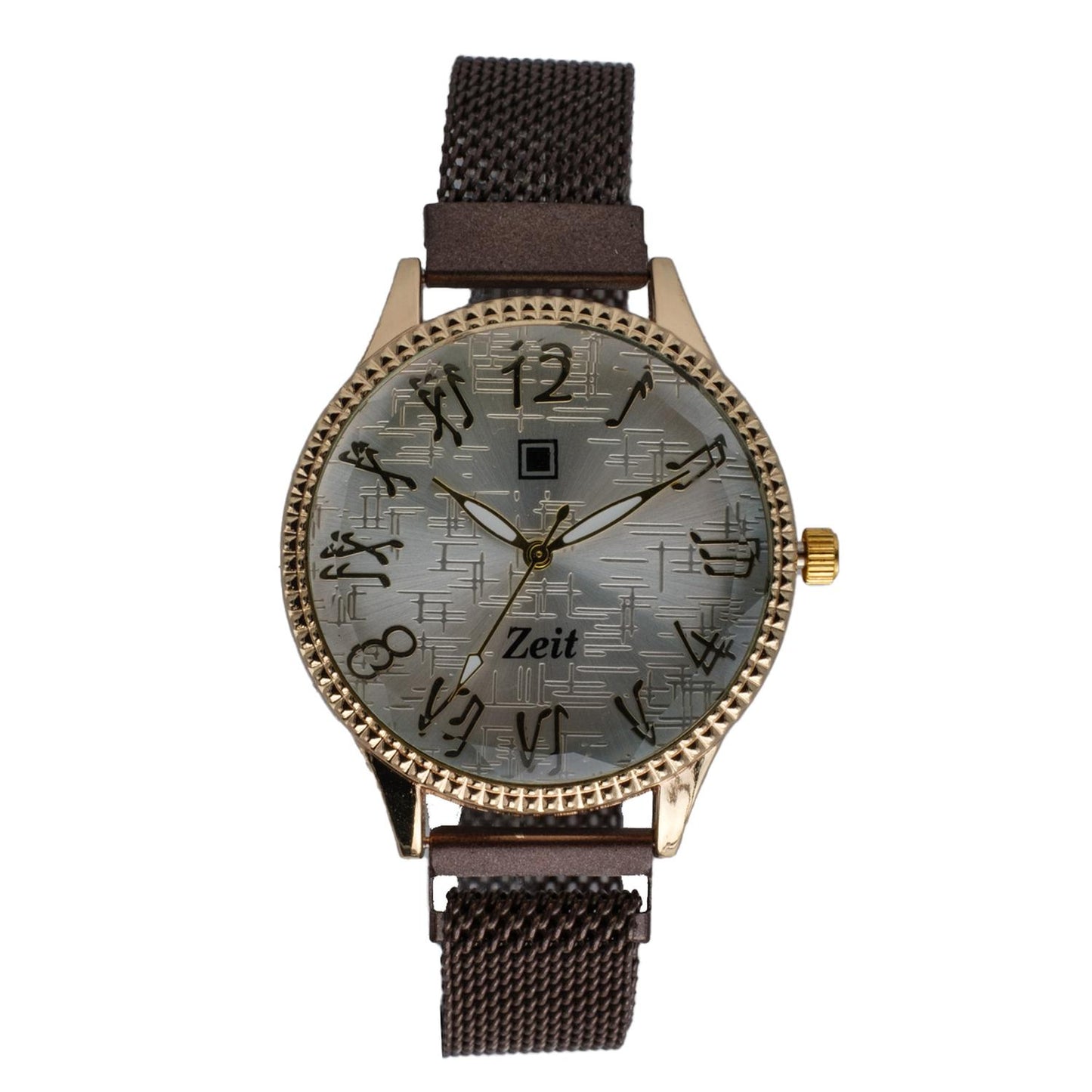 Reloj Análogo Zeit Dama Casual Mesh y Textura