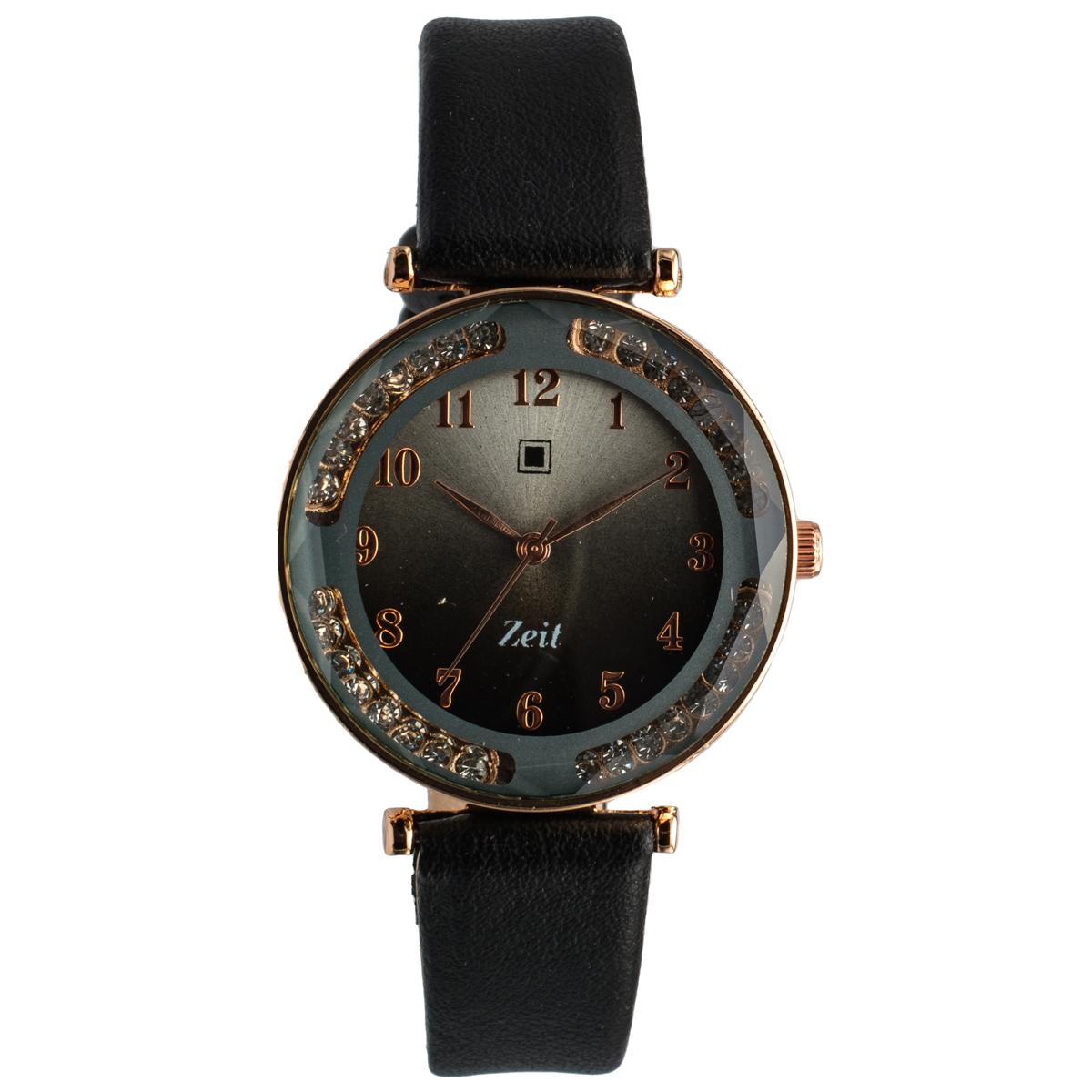 Reloj Análogo Zeit Dama correa De Tacto Piel Textura