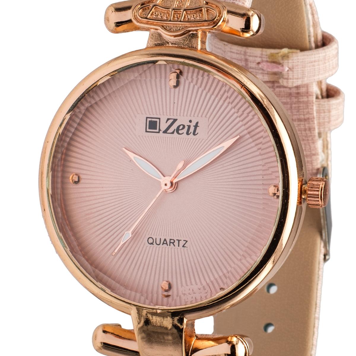 Reloj Análogo Zeit Dama Casual Tacto Piel Elegante