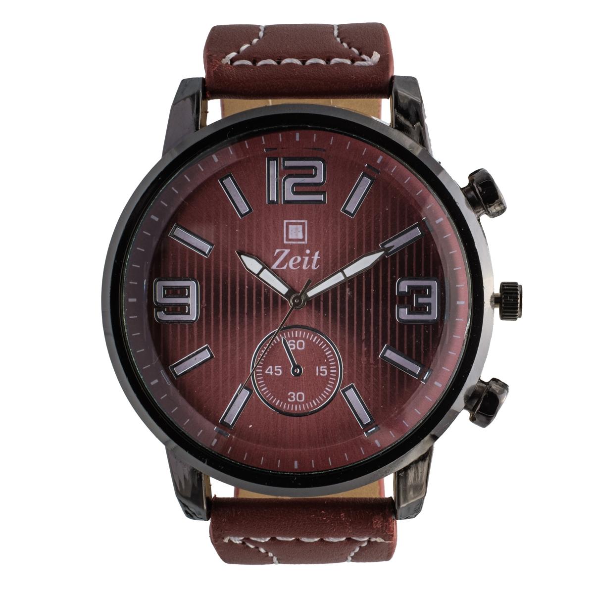 Reloj Análogo Zeit Caballero correa Tacto Piel Simuladores