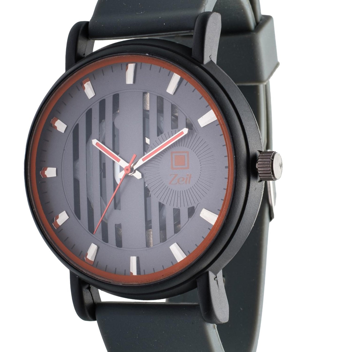 Reloj Análogo Zeit Caballero Casual Correa Silicón Textura