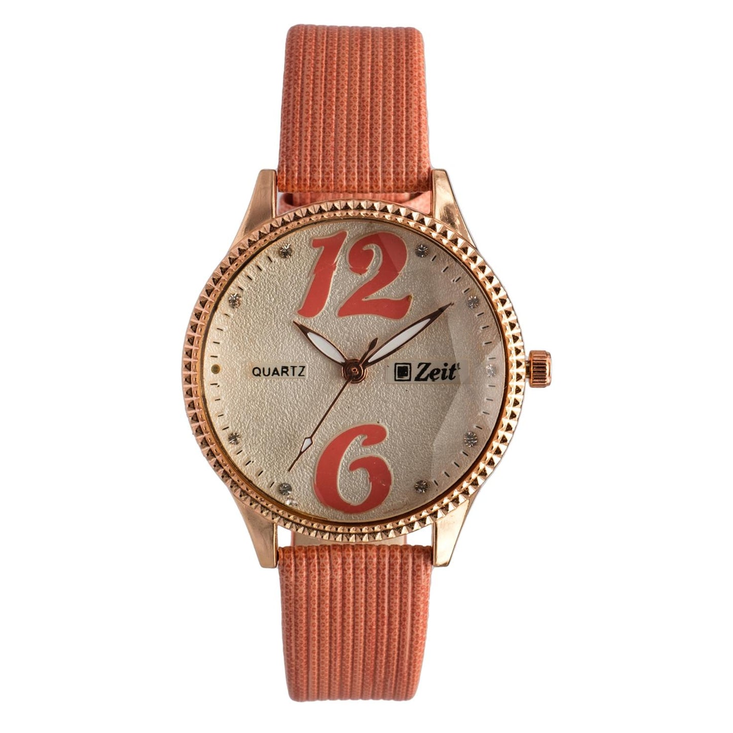 Reloj Análogo Zeit correa De Tacto Piel Textura Dama