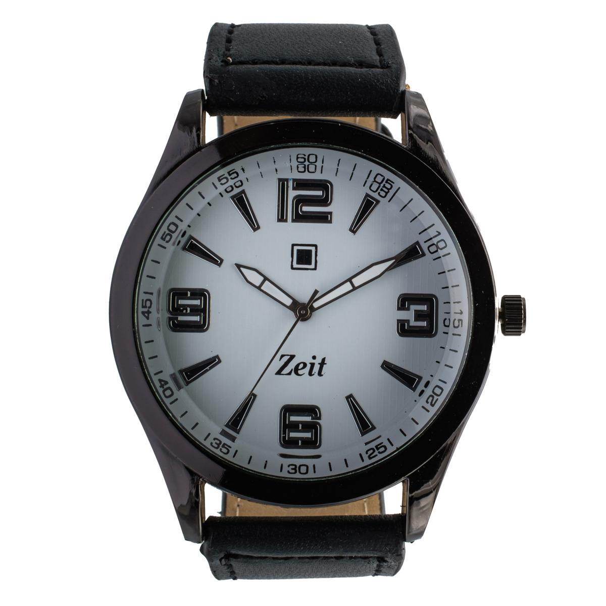 Reloj Análogo Zeit Caballero correa De Tacto Piel fondo liso