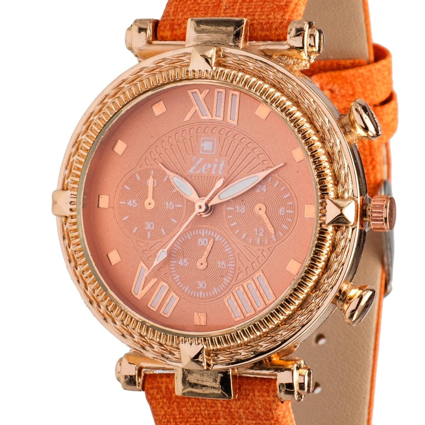 Reloj Análogo Zeit Dama Simuladores Casual Tacto Piel